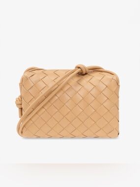 BOTTEGA VENETA Loop mini Intrecciato leather camera crossbody bag